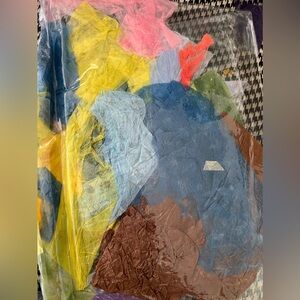 Mystery multicolor paper crafting supplies